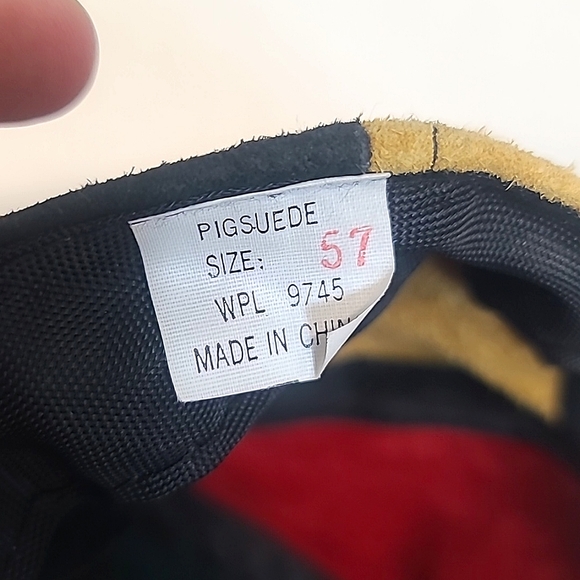 Vintage 90s Multi-Color Patch Suede Leather Baseball Cap - Picture 6 of 6